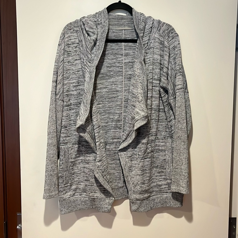 Athleta Blissful Hooded Wrap Cardigan - L
